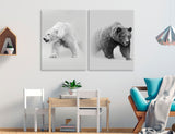 Bears Artwork Canvas Print #8221