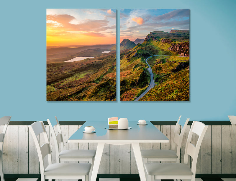 Scottish Mountains Canvas Print #7228
