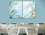 Turquoise Abstract Canvas Print #1004