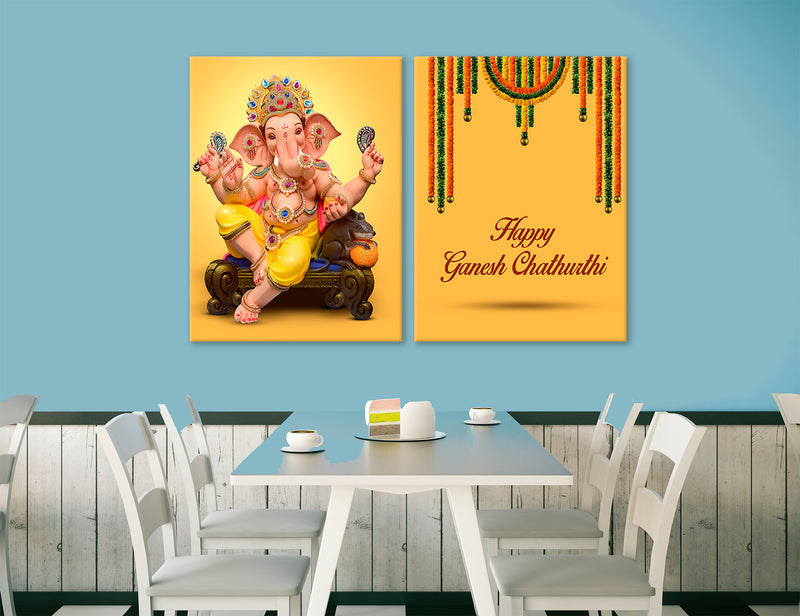 Ganpati Decoration Canvas Print #9117