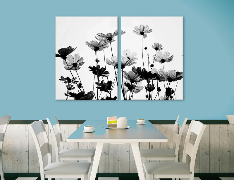 BW Wildflowers Canvas Print #6624