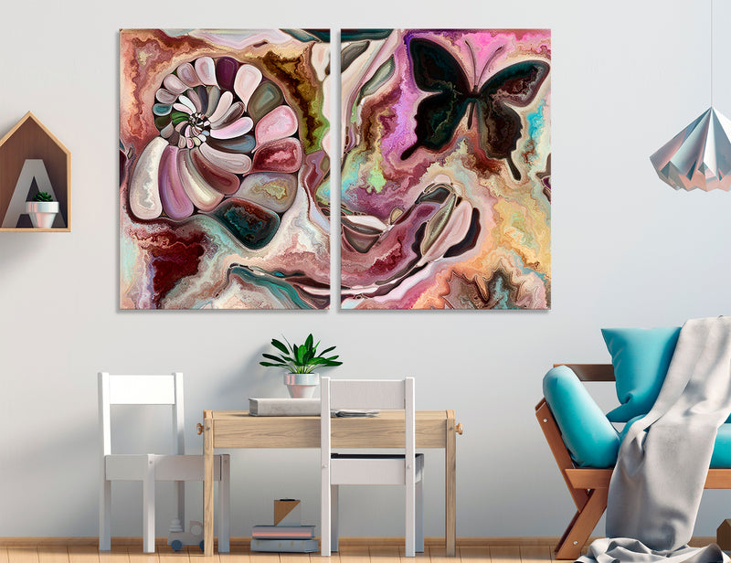 Abstract Butterfly Canvas Print #1258