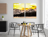 Snow Covered Hills Canvas Print #7562