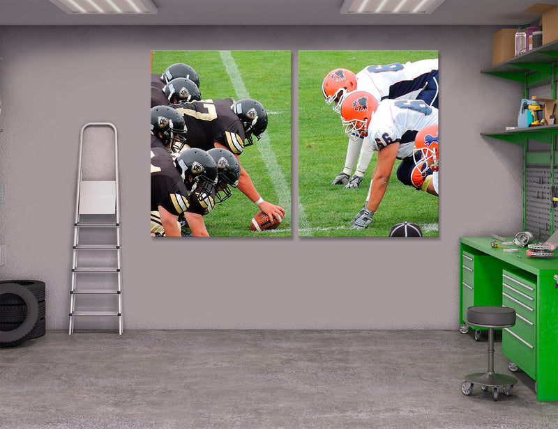 Football Game Start Canvas Print #4046