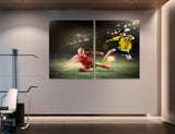 Soccer Art Canvas Print #4050