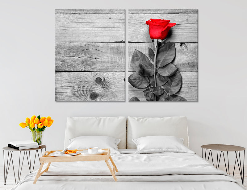 Red Rose Canvas Print # 7554