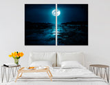 Full Moon Canvas Art #7238