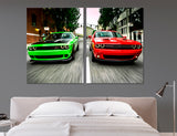 Two Cars Canvas Print #3814