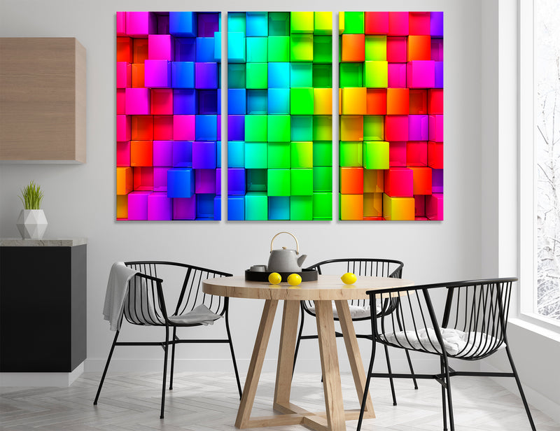 Color Digital Abstract Canvas Print #1186