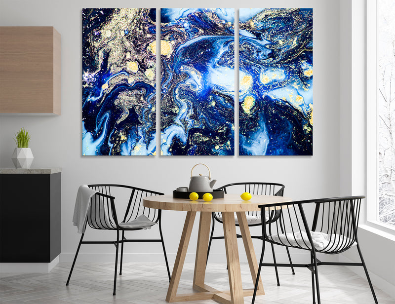 Dark Sea Abstract Canvas Print #1207