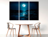 Full Moon Canvas Art #7238