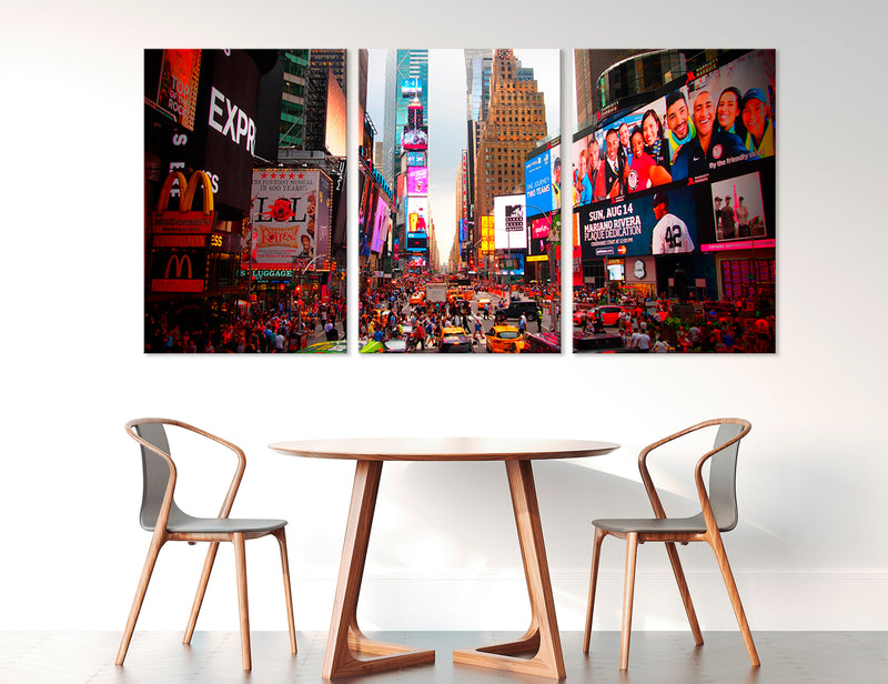 New York Lights City Canvas Print #9031
