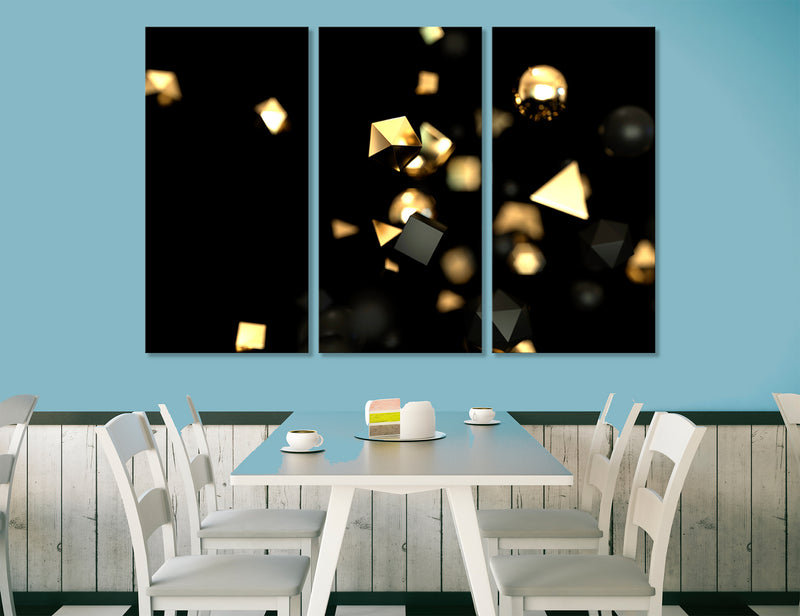 Black And Gold Canvas Print #1227
