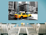 Yellow Taxi New York Canvas Print #9027