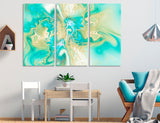 Turquoise Art Canvas Print #1219