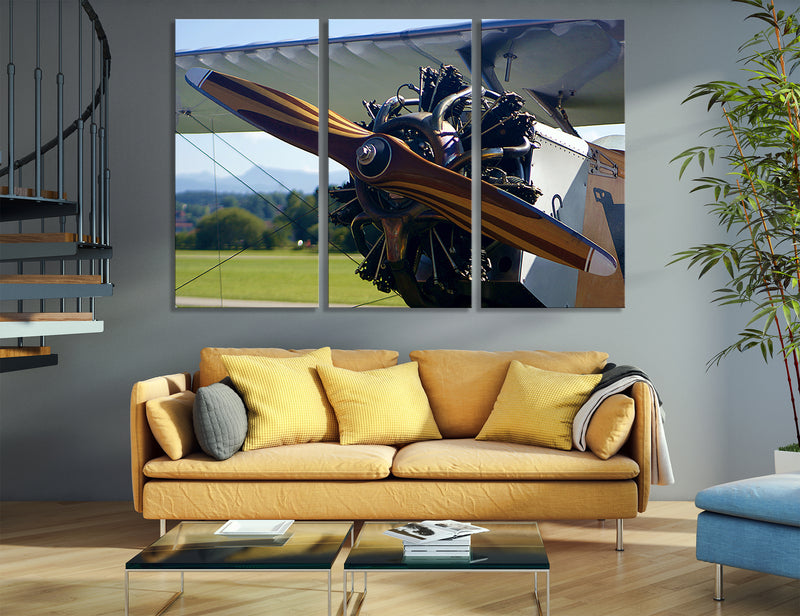 Vintage Aircraft Propeller Canvas Print #3028