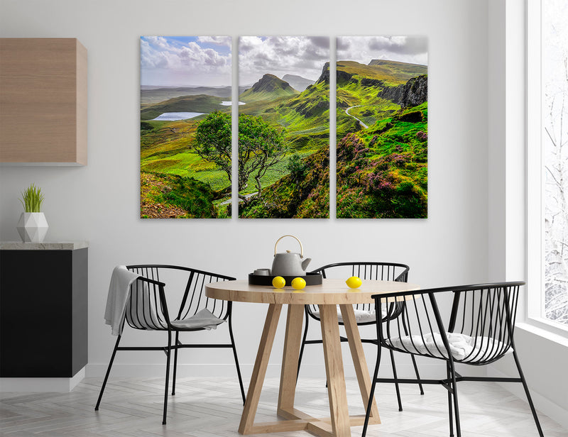 Quiraing Mountains Canvas Print #7586