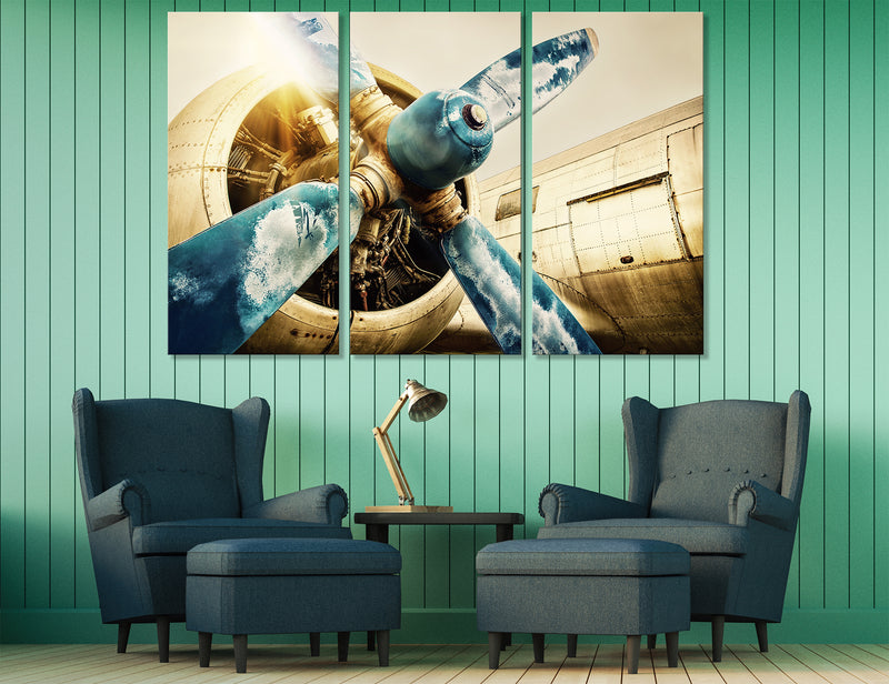 Vintage Aviation Gift Canvas Print #3031