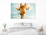 Giraffe Head Canvas Print #8205