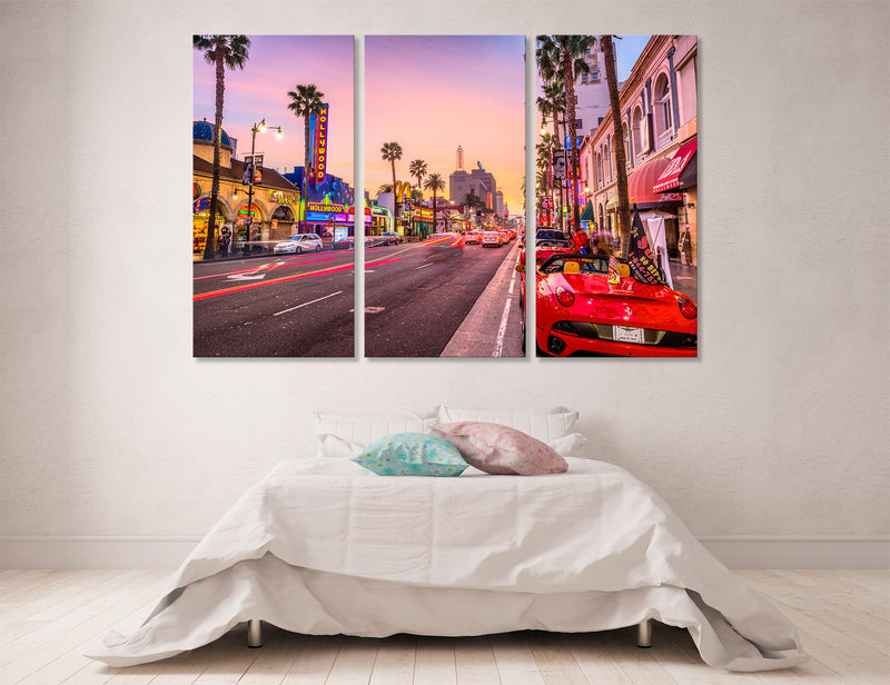 LA at Night Canvas Print #9206