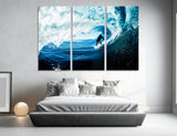 Surfer In The Wave Canvas Print #4126