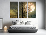 Full Moon Art Canvas Print #7237