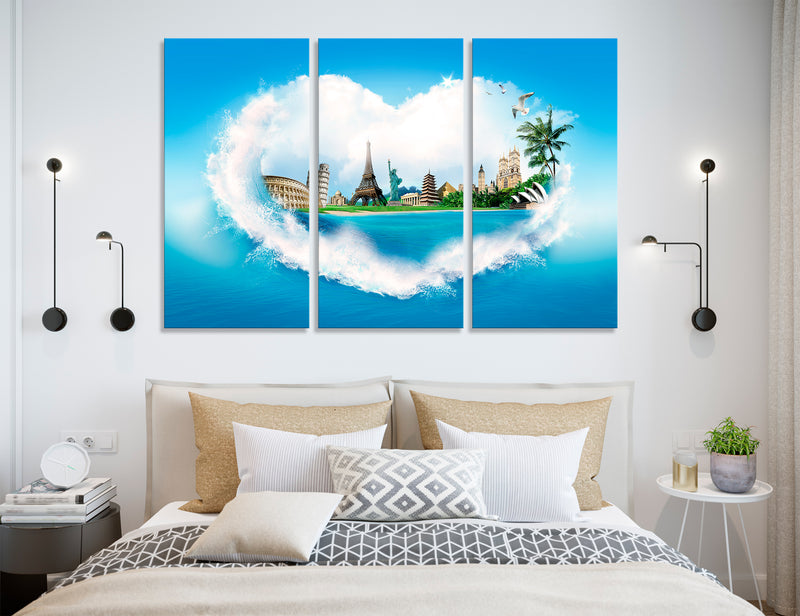 Travel Room Decor Canvas Print #1214