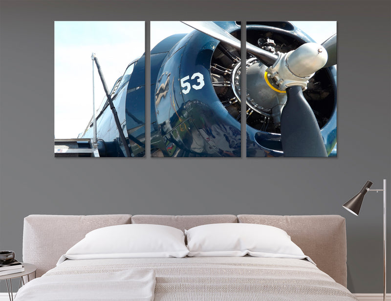 Vintage Plane Canvas Print #3186
