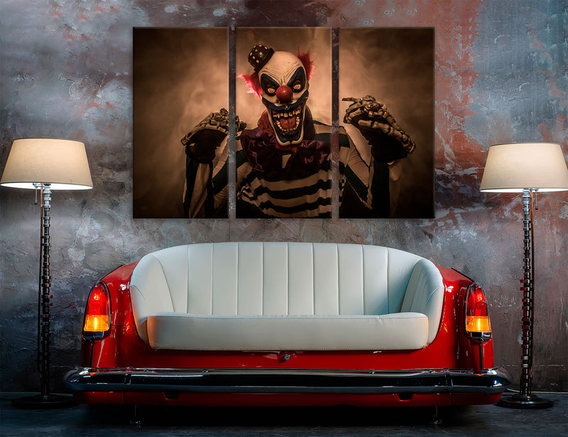 Evil Clown Canvas Print #2531