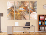 Beige Abstract Canvas Print #1260