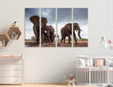 Elephant Herds Canvas Print #8214
