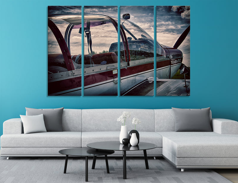 Vintage Aviation Art Canvas Print #3010