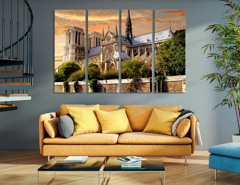 Notre Dame de Paris Canvas Print #9100