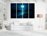 Full Moon Canvas Art #7238