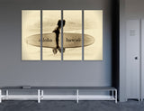 Surfing Decor Canvas Print #4195