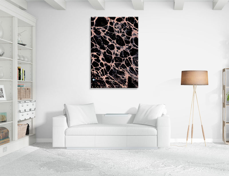 Black Marble Canvas Print #1355