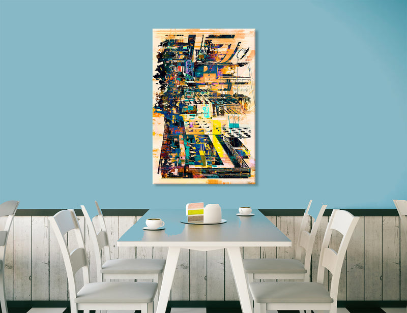 Abstract City Set Canvas Print #1351