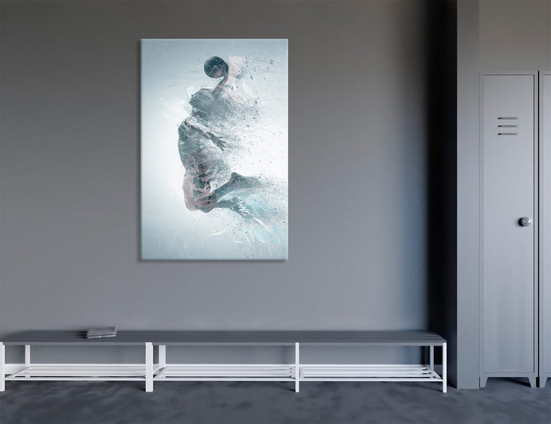 Woman Basketball Art Canvas Prints #4202