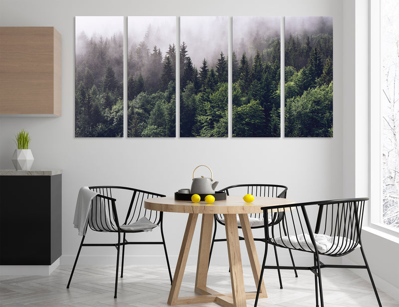 Misty Forest Canvas Print #7224