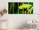 Lime Frog Canvas Print #8141