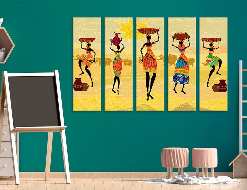 African Art Canvas Print #2527