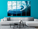 Surfer In The Wave Canvas Print #4126