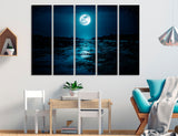 Full Moon Canvas Art #7238