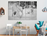 Wolf in Winter Canvas Print #8117
