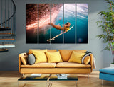 Under the Wave Canvas Print #4028