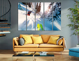 Skiing Canvas Print #4023