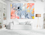 Blue Pink Wall Art Canvas Print #1178