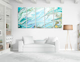 Sky Blue Wall Decor Canvas Print #1242