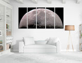 Lunar Craters Canvas Print #6080