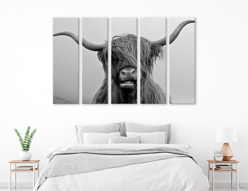 Mountain Cow Canvas Print #8230